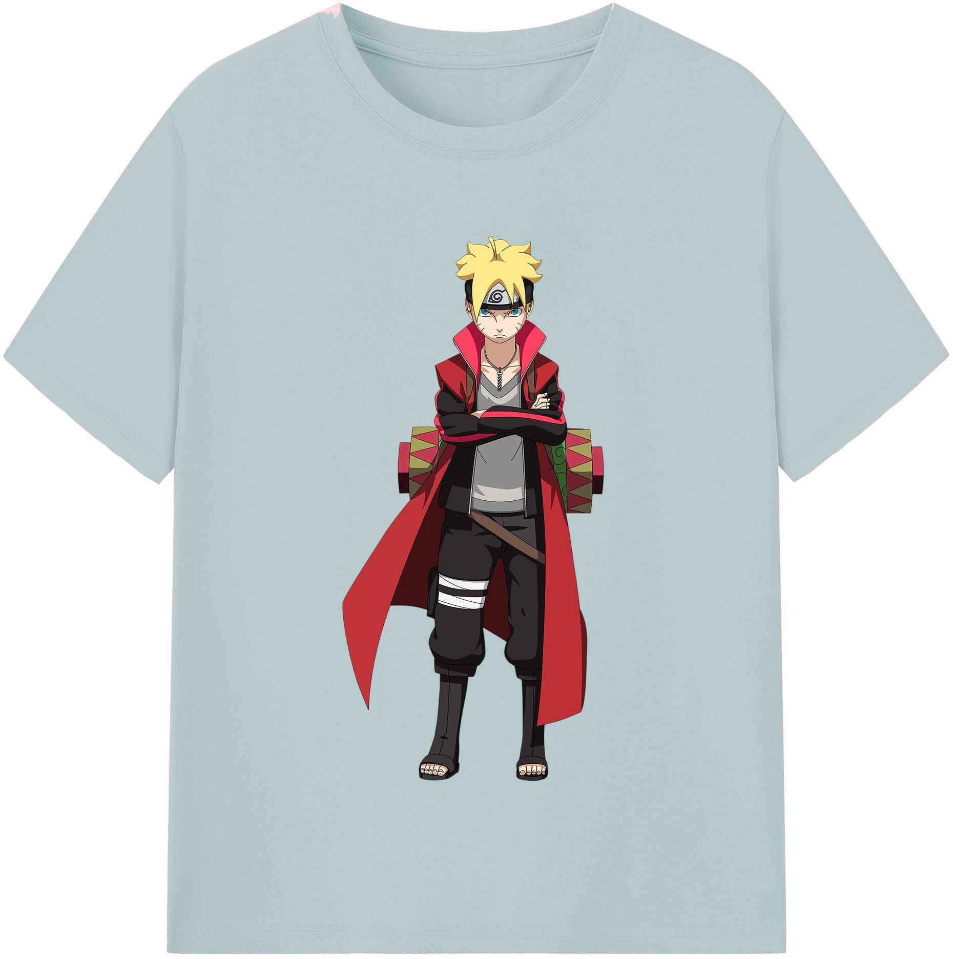 （画像用） NARUTO -ナルト- うずまき ボルト Uzumaki Boruto 綿100％半袖Tシャツ（フロントプリント）